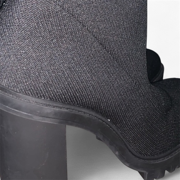 Zara Charcoal Knit High Boots - Picture 2 of 4